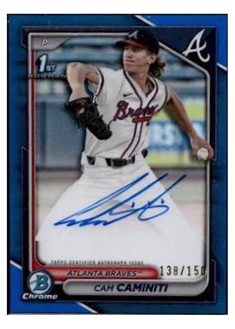 2024 Bowman Draft Chrome Prospect Autographs Cam Caminiti #CPA-CC card