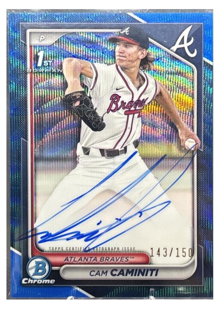 2024 Bowman Draft Chrome Prospect Autographs Cam Caminiti #CPA-CC card
