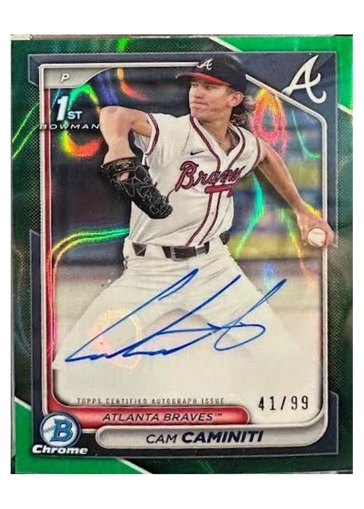 2024 Bowman Draft Chrome Prospect Autographs Cam Caminiti #CPA-CC card
