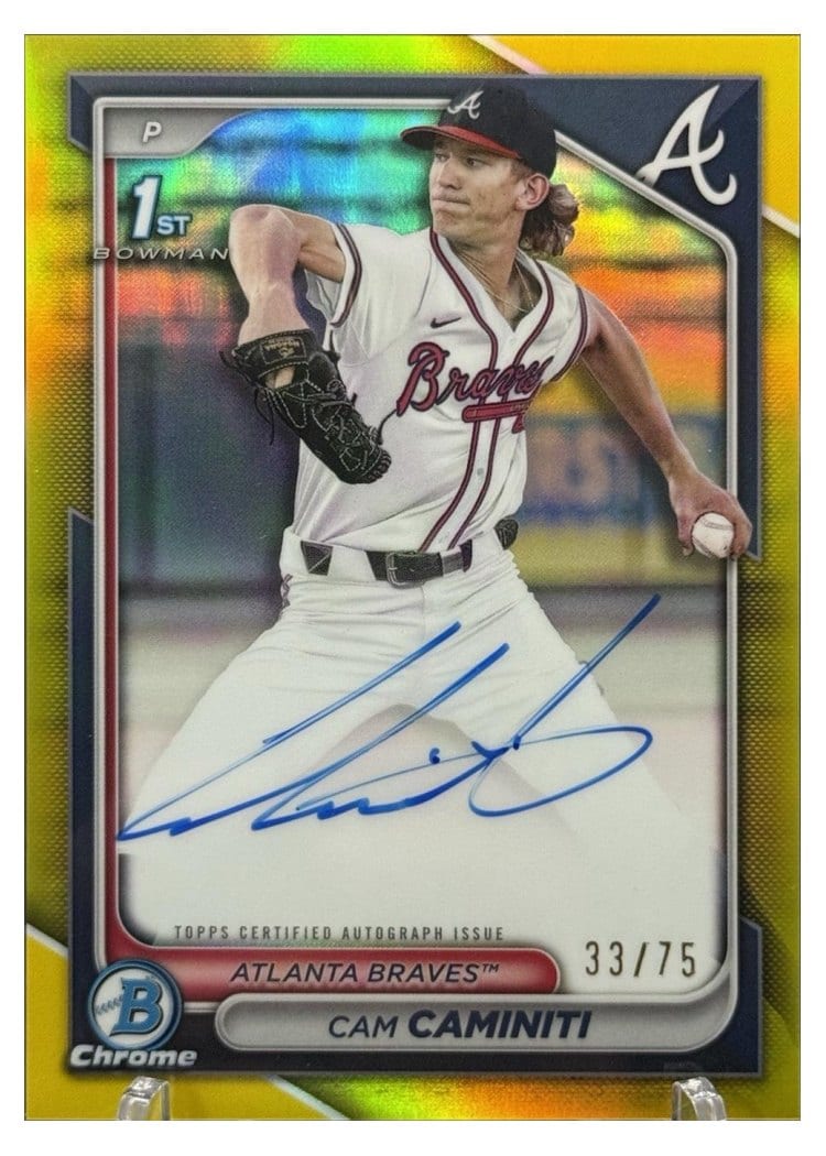 2024 Bowman Draft Chrome Prospect Autographs Cam Caminiti #CPA-CC card