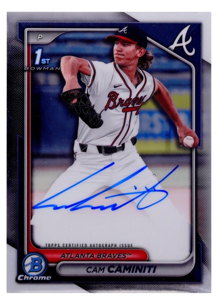 2024 Bowman Draft Chrome Prospect Autographs Cam Caminiti #CPA-CC card