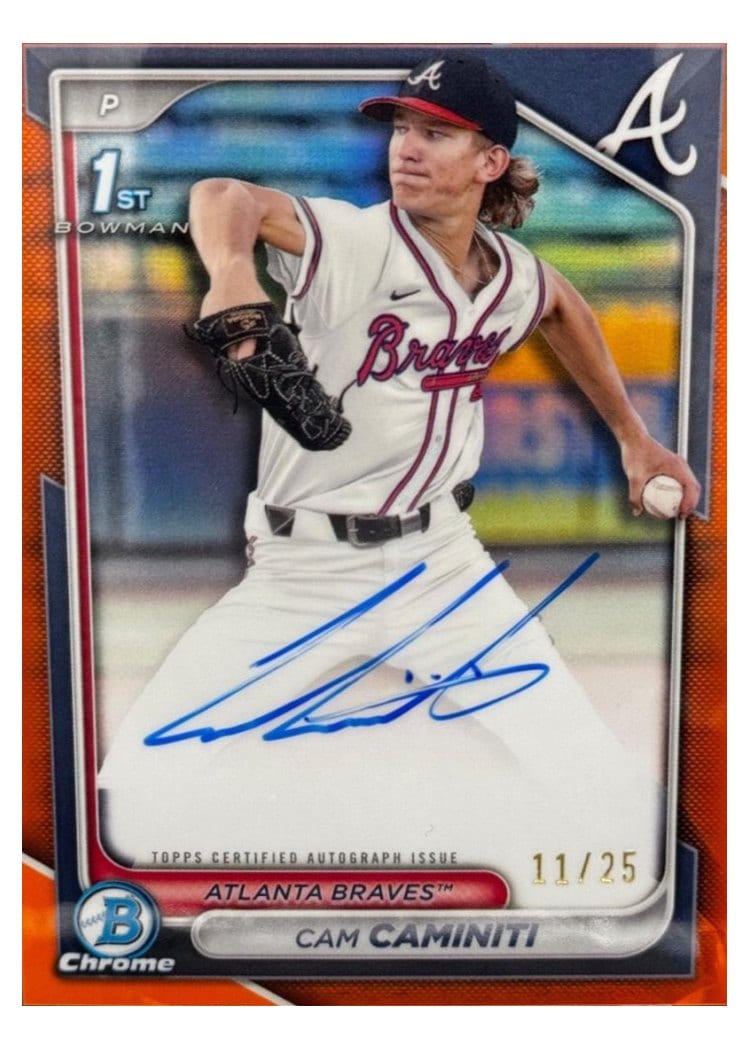 2024 Bowman Draft Chrome Prospect Autographs Cam Caminiti #CPA-CC card