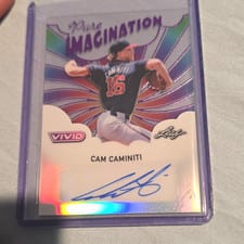 2025 Leaf Vivid Baseball Pure Imagination Autographs Cam Caminiti #PA-CC1 card
