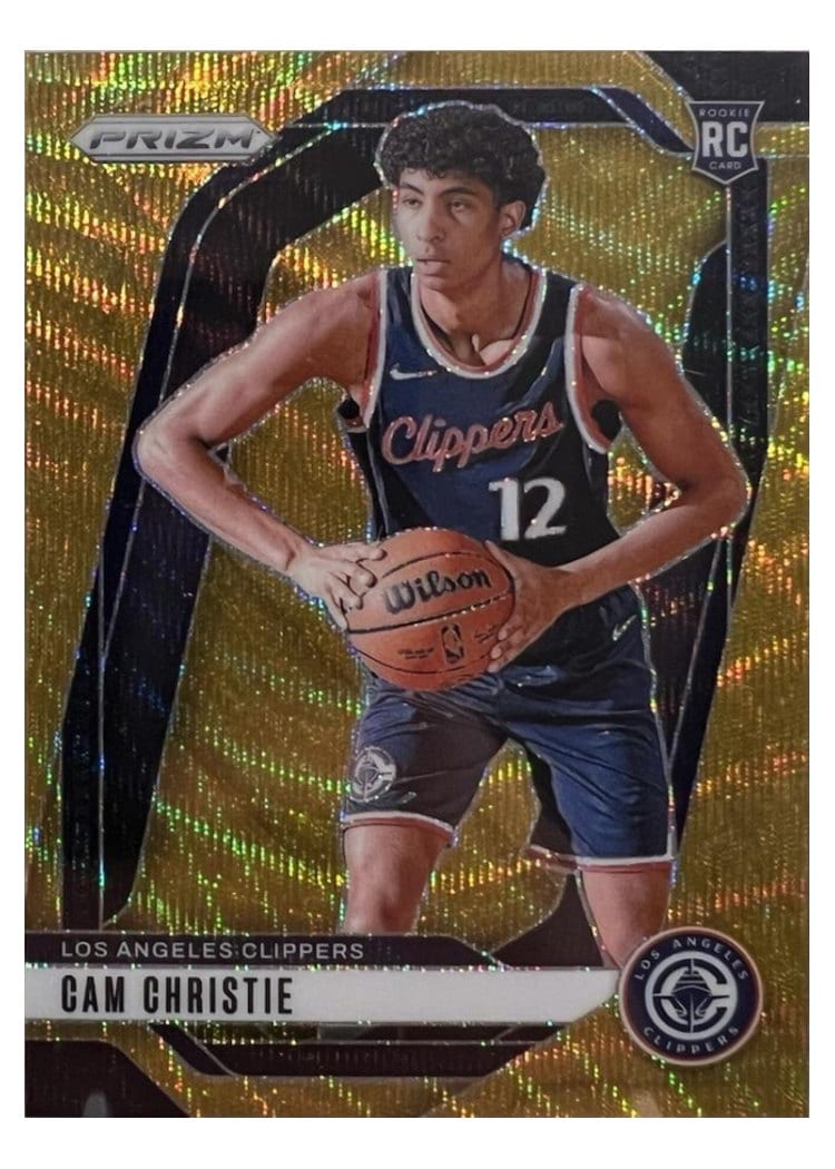 2024-25 Panini Prizm Base Set Cam Christie Wave Gold #242
