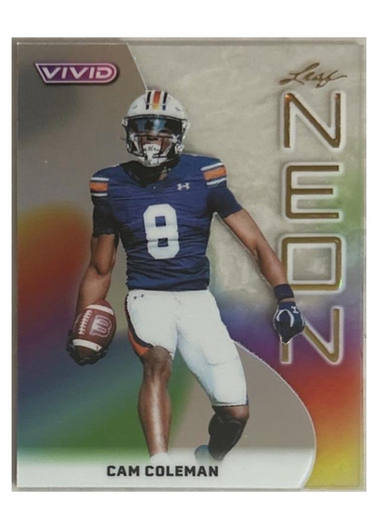 2025 Leaf Vivid Neon Cam Coleman #NB-8 card