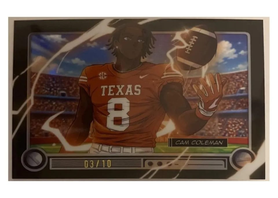2026 Bowman Anime NIL Cam Coleman #NILA-CC card
