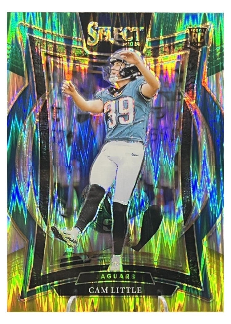 2024 Panini Select Base Set Cam Little Green Yellow Prizm Shock #49 card