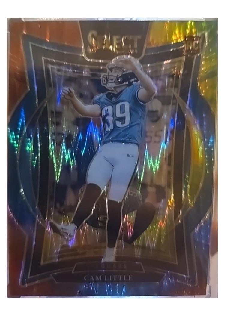 2024 Panini Select Base Set Cam Little Tie-Dye Prizm Shock #49 card