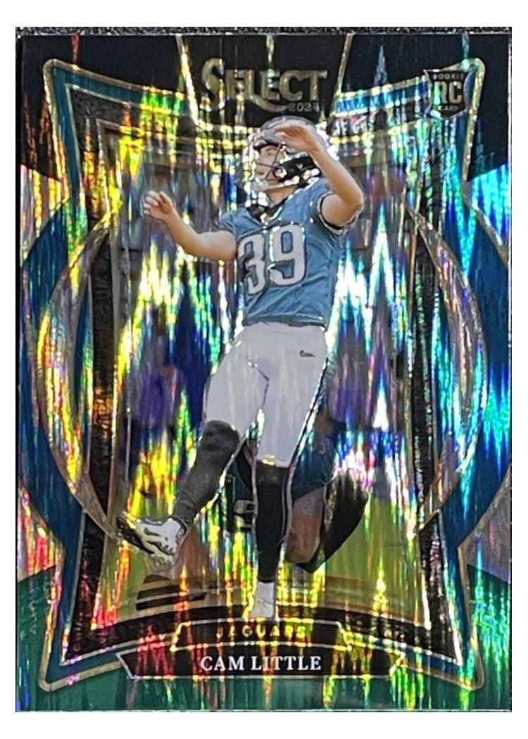 2024 Panini Select Base Set Cam Little Black Green Prizm Shock #49 card