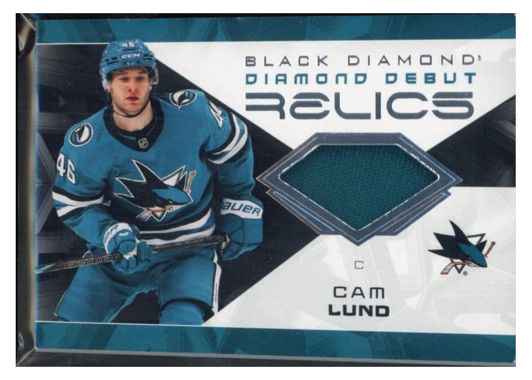 2025-26 Upper Deck Black Diamond Diamond Debut Relics Cam Lund #DD-CL card