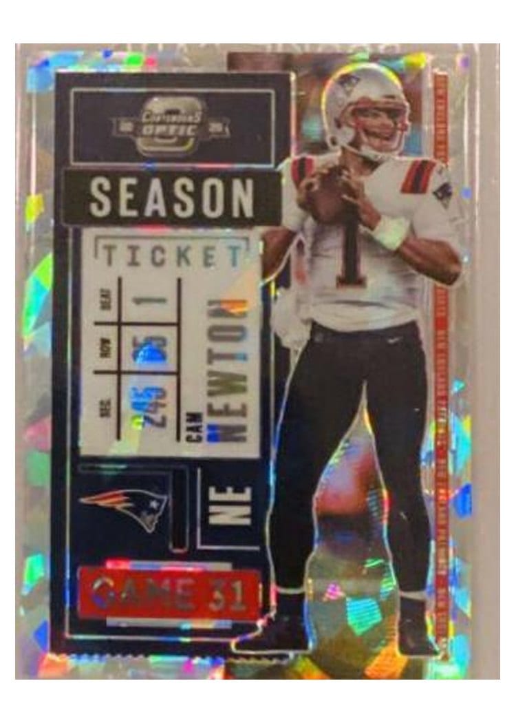 2020 Panini Contenders Optic Base Set Cam Newton #39 card