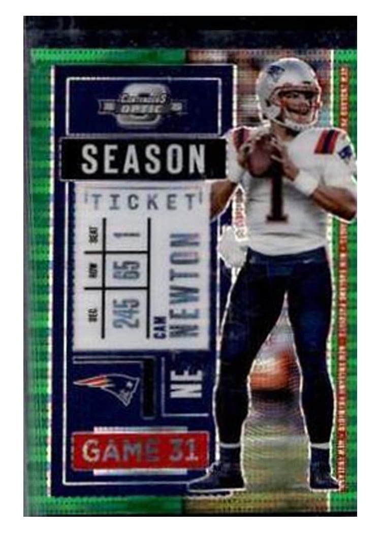 2020 Panini Contenders Optic Base Set Cam Newton #39 card