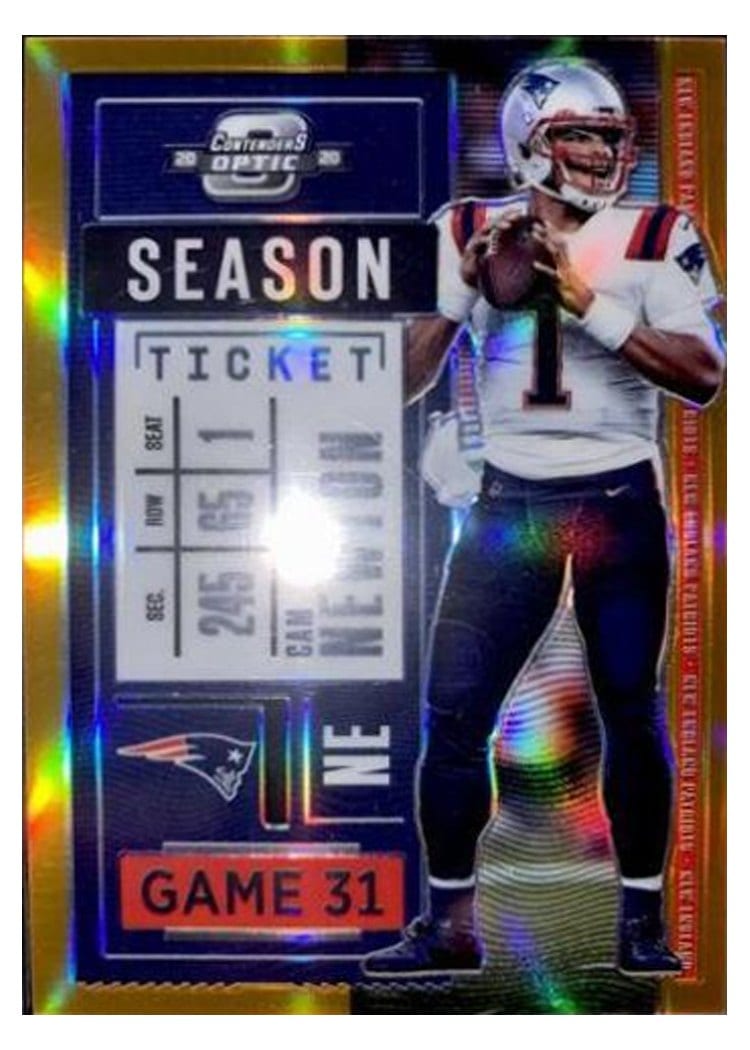 2020 Panini Contenders Optic Base Set Cam Newton #39 card