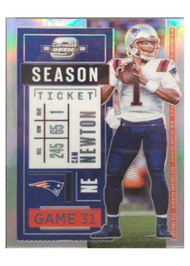 2020 Panini Contenders Optic Base Set Cam Newton #39 card