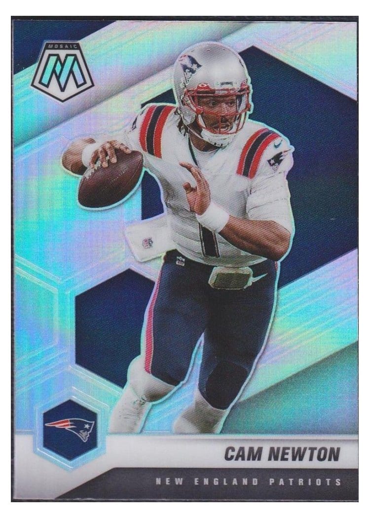 2021 Panini Mosaic Base Set Cam Newton #135 card