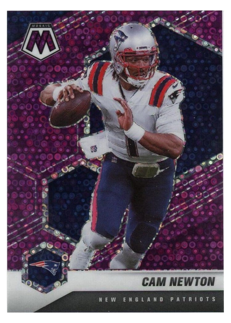 2021 Panini Mosaic Base Set Cam Newton #135 card