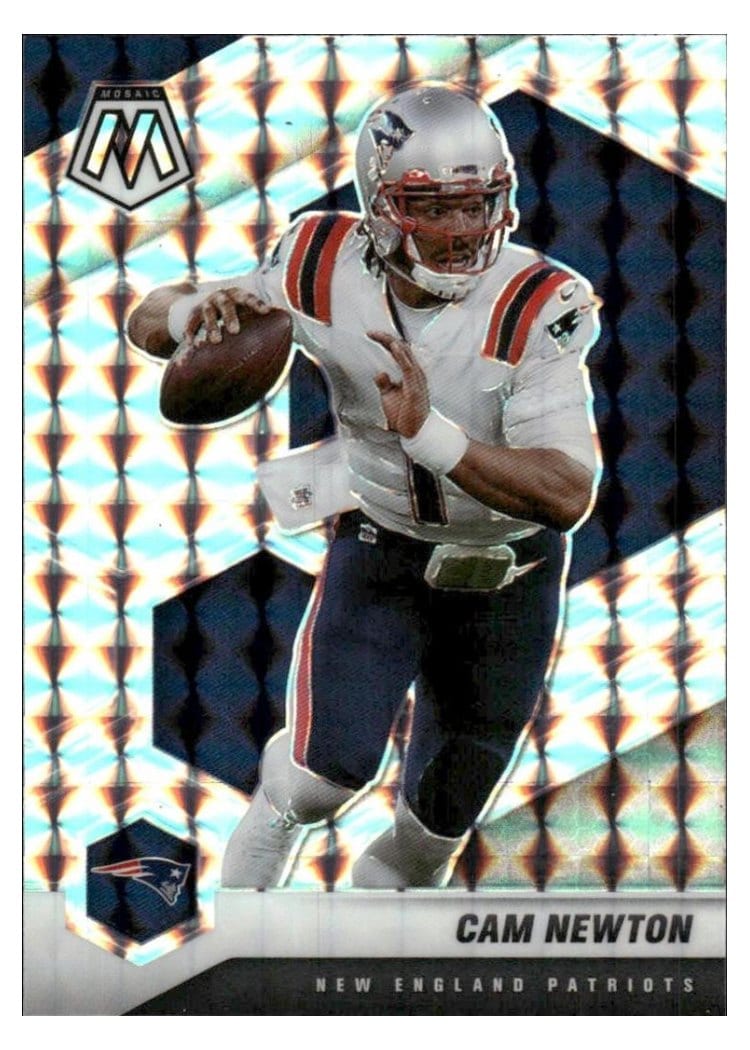 2021 Panini Mosaic Base Set Cam Newton #135 card