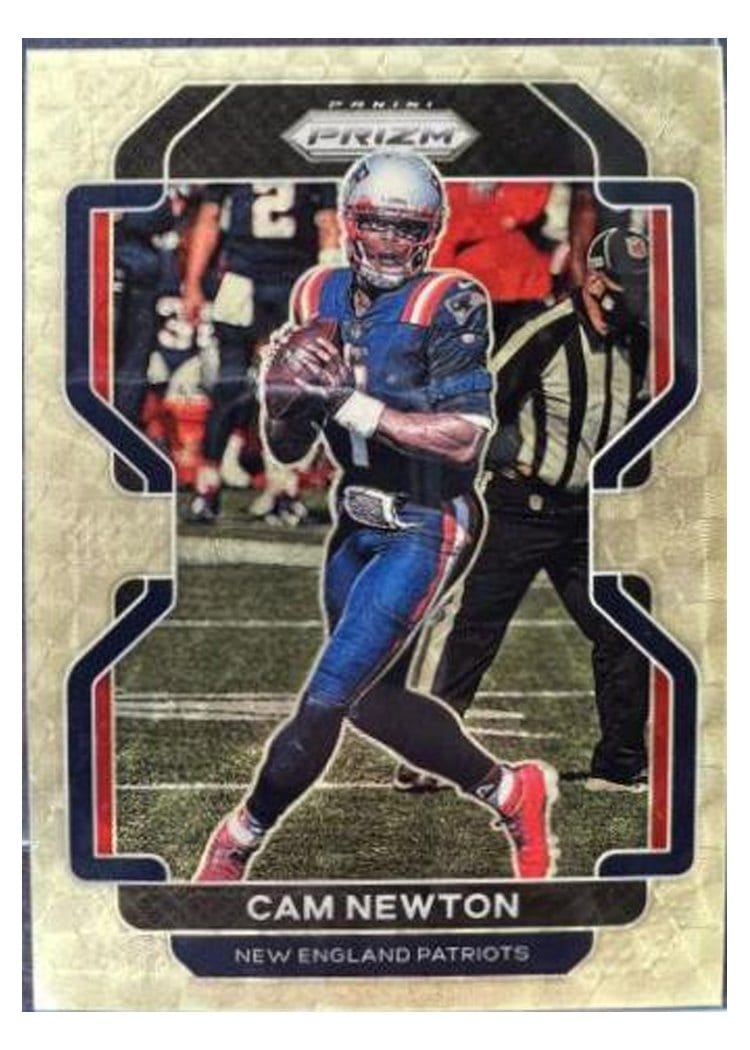 2021 Panini Prizm Base Set Cam Newton #96 card