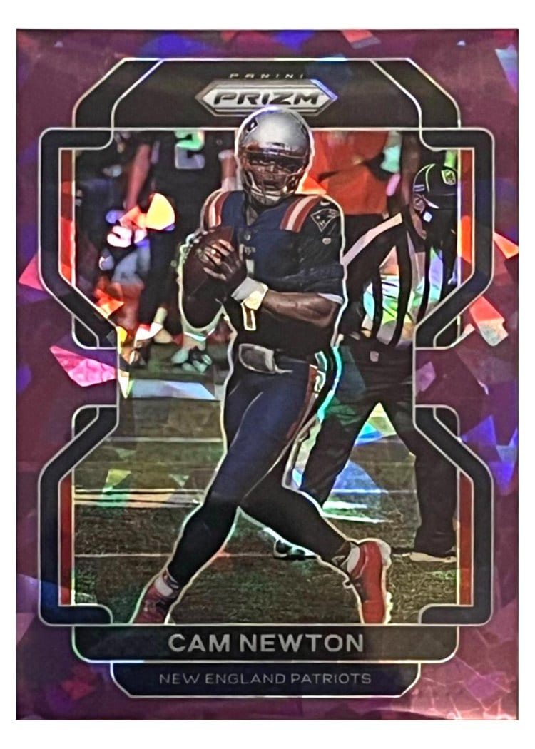 2021 Panini Prizm Base Set Cam Newton #96 card