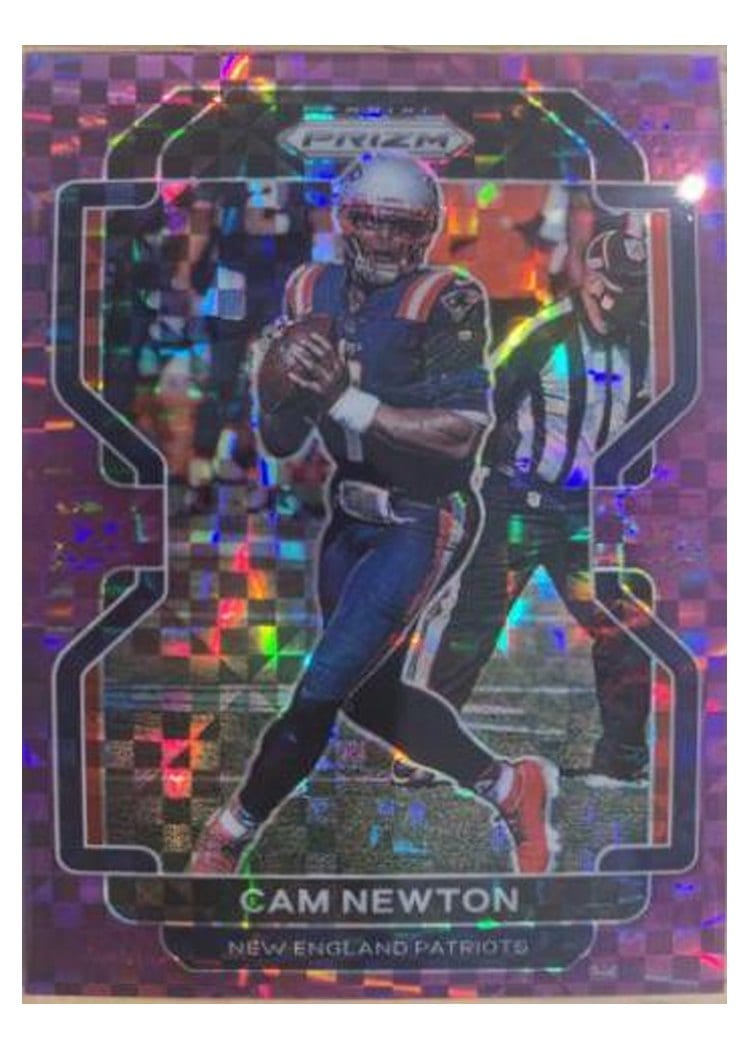 2021 Panini Prizm Base Set Cam Newton #96 card