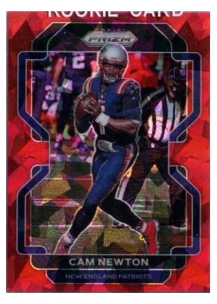 2021 Panini Prizm Base Set Cam Newton #96 card