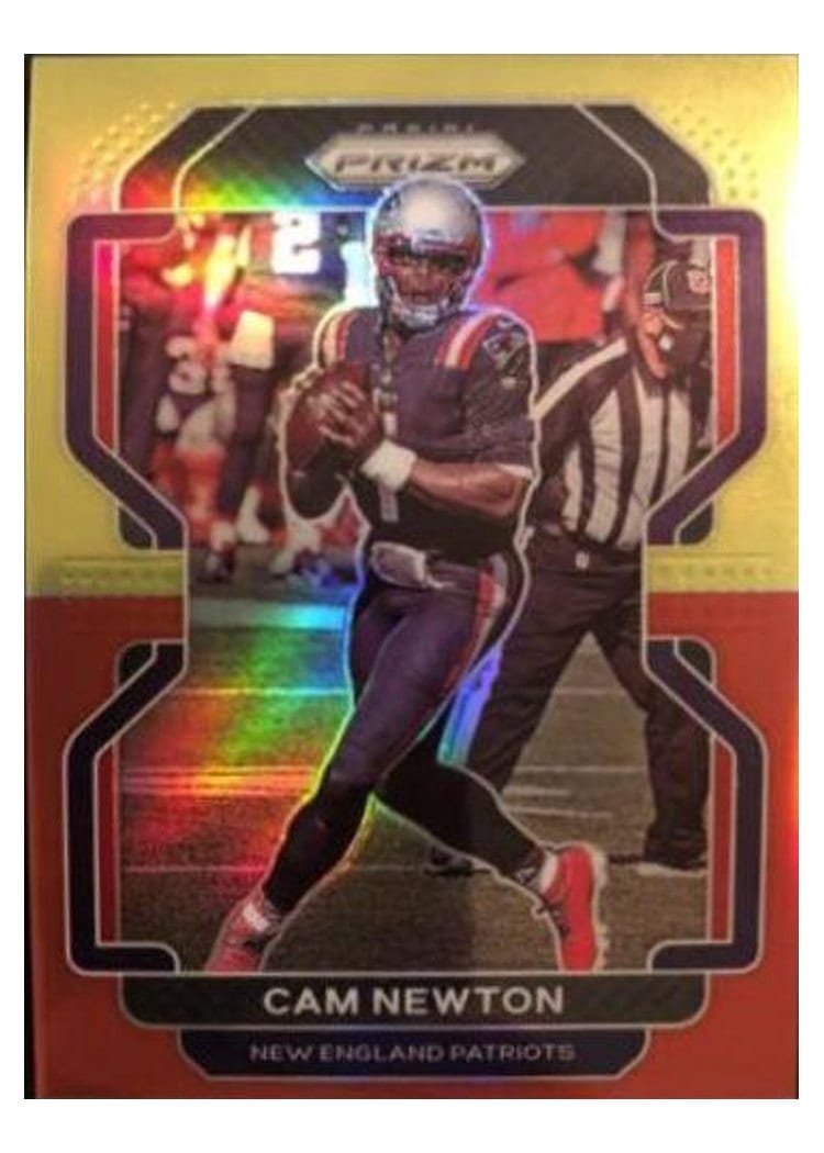2021 Panini Prizm Base Set Cam Newton #96 card