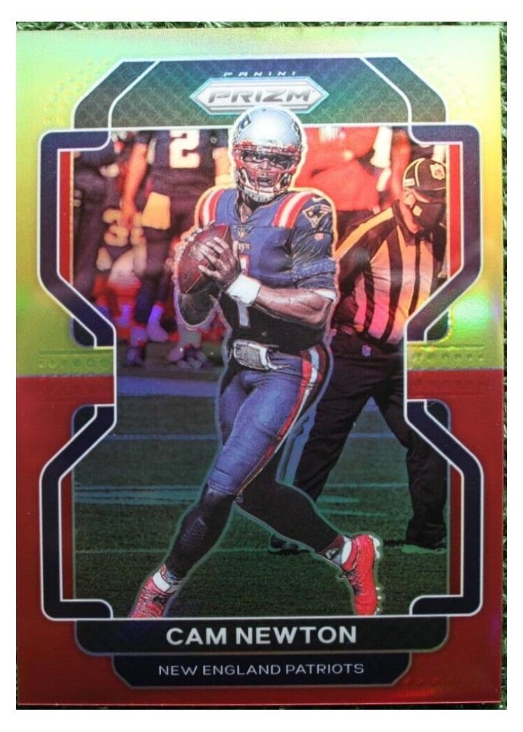 2021 Panini Prizm Base Set Cam Newton #96 card