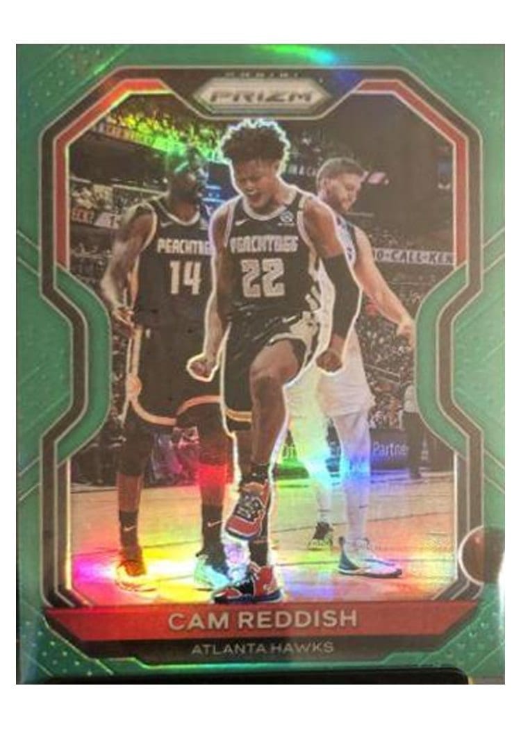 2020-21 Panini Prizm Base Set Cam Reddish Green Prizm #169 card