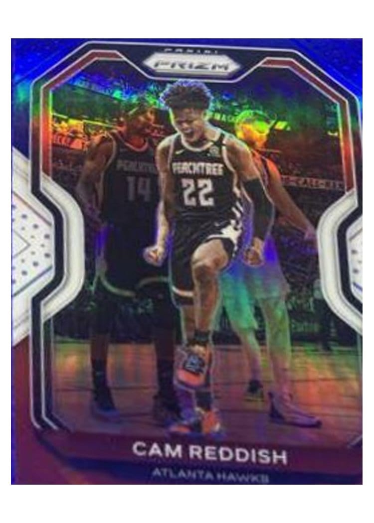 2020-21 Panini Prizm Base Set Cam Reddish Red, White, Blue Prizm #169 card