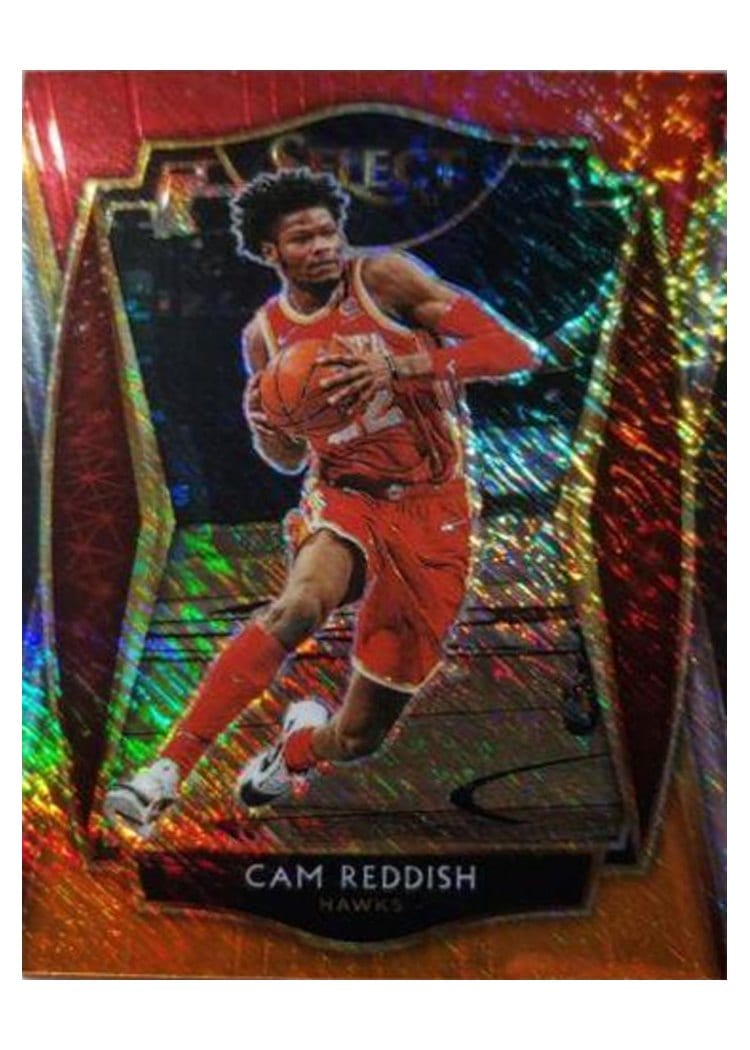 2020-21 Panini Select Base Set Cam Reddish Red White Orange Shimmer #143 card