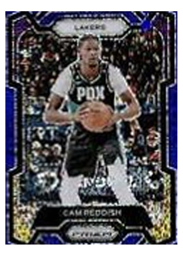 2023-24 Panini Prizm Base Set Cam Reddish Blue Sparkle #230 card