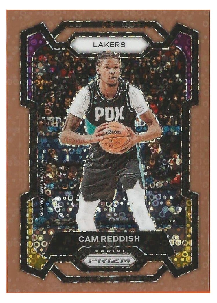 2023-24 Panini Prizm Base Set Cam Reddish Fast Break Bronze #230 card