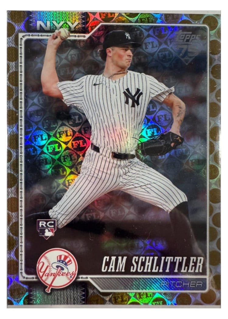 2026 Topps Cam Schlittler Gold Spring Training #111 card