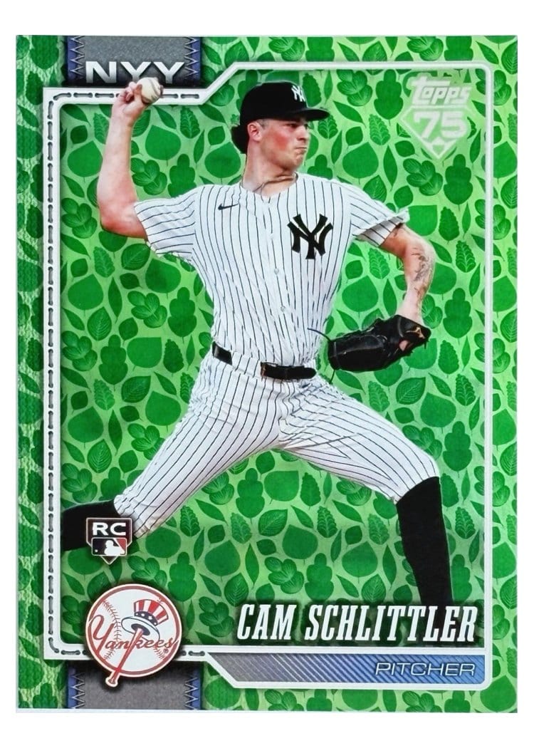 2026 Topps Cam Schlittler Holiday Umbrellas #111 card