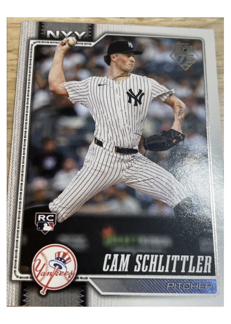 2026 Topps Base Set Cam Schlittler #111 card