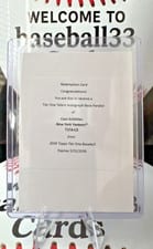 2026 Topps Tier One Tier One Talent Autographs Cam Schlittler #T1TA-CS