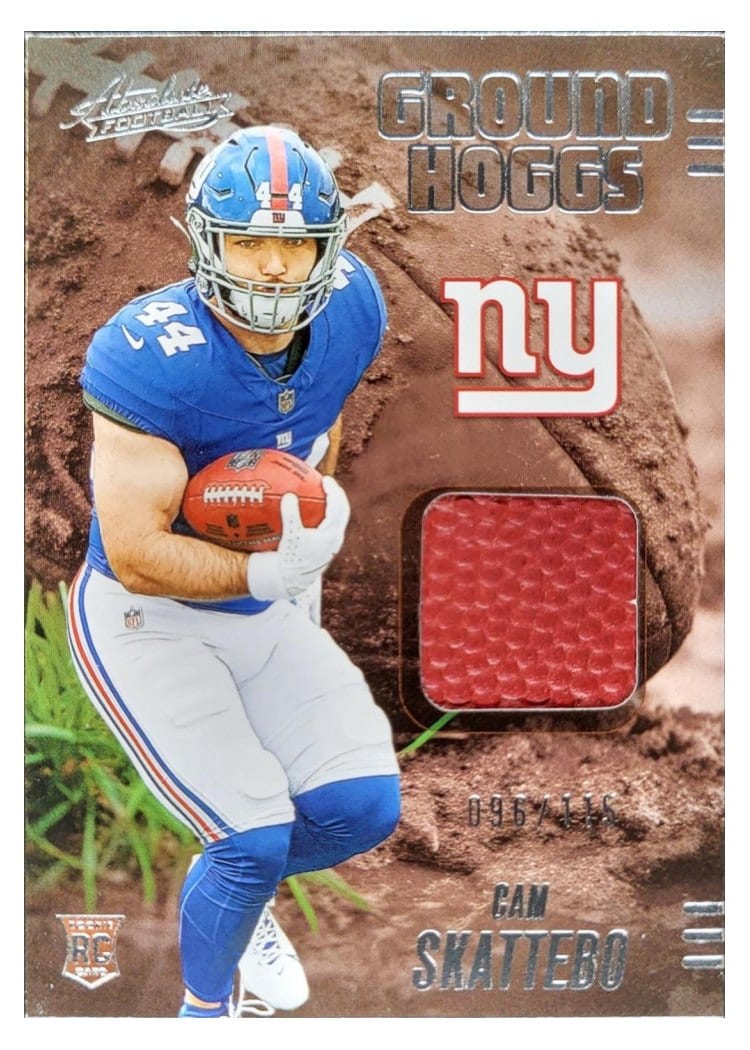2025 Panini Absolute Ground Hoggs Materials Cam Skattebo #GHM-CSO card