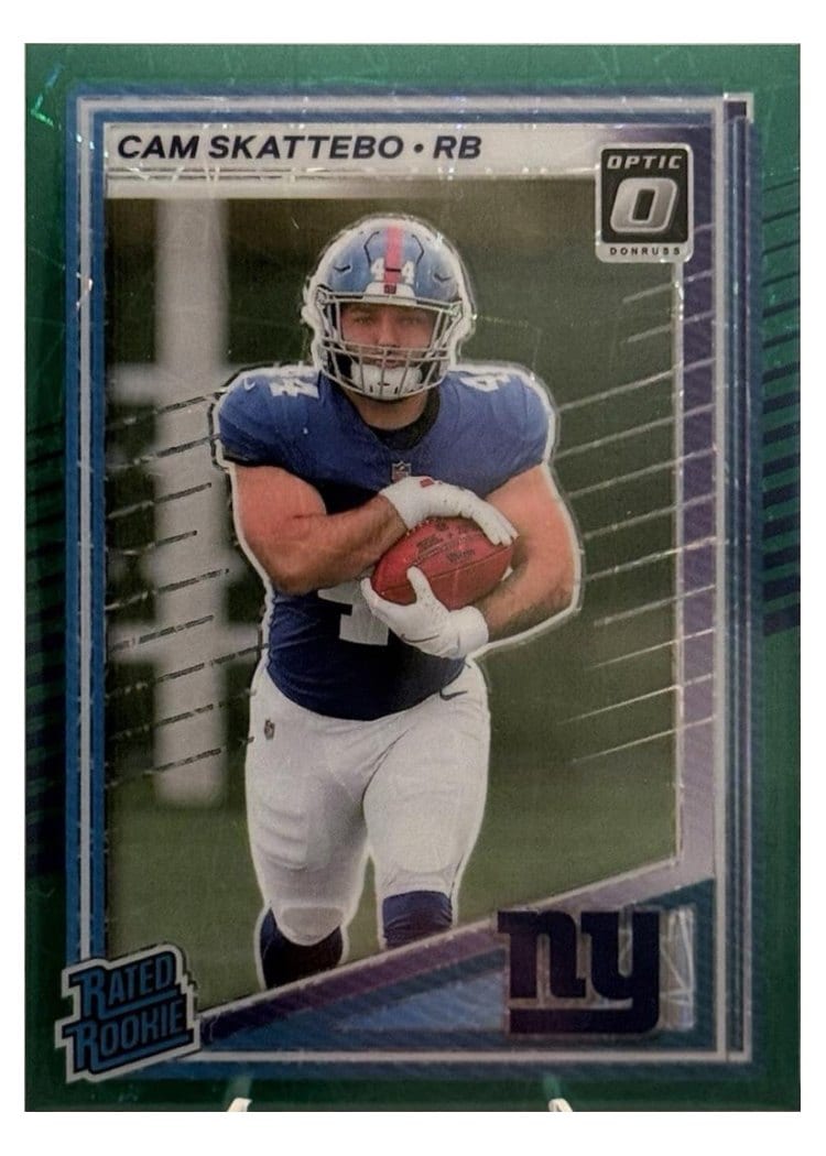 2025 Panini Donruss Cam Skattebo #302 card