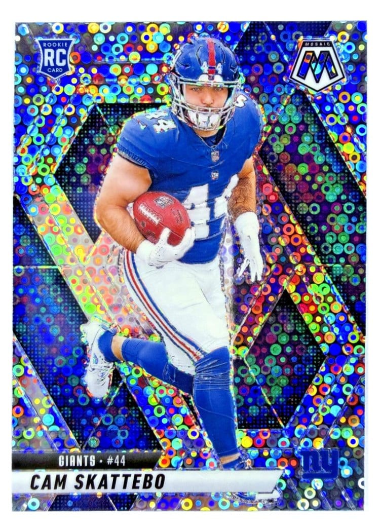 2025 Panini Mosaic Cam Skattebo #305 card