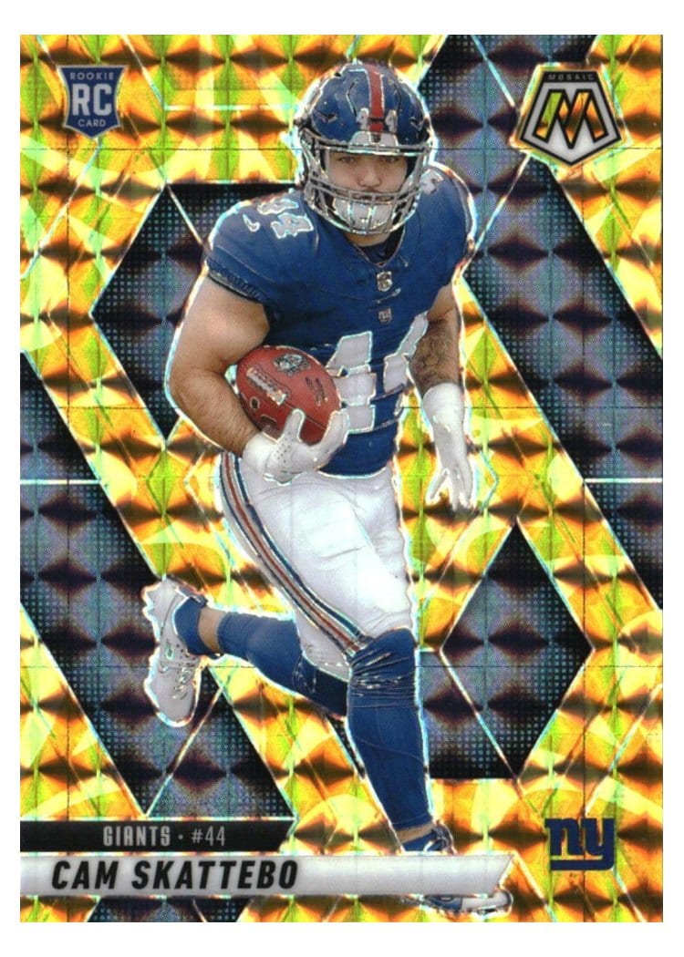 2025 Panini Mosaic Cam Skattebo #305 card