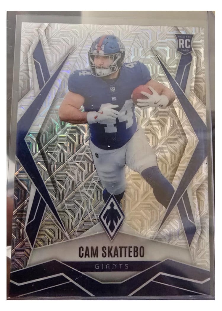 2025 Panini Phoenix Cam Skattebo Silver Mojo #168 card