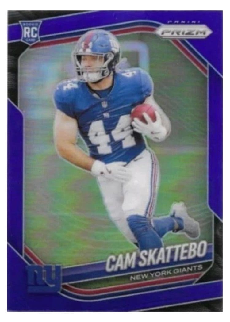 2025 Panini Prizm Base Set Cam Skattebo #363 card