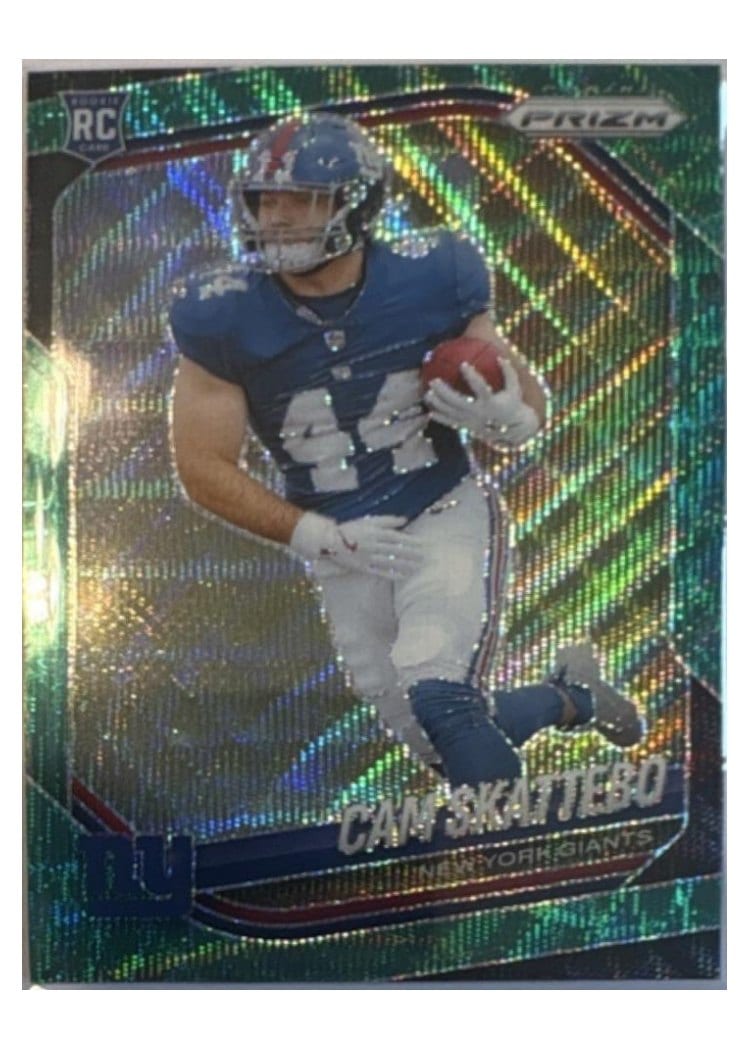 2025 Panini Prizm Base Set Cam Skattebo #363 card
