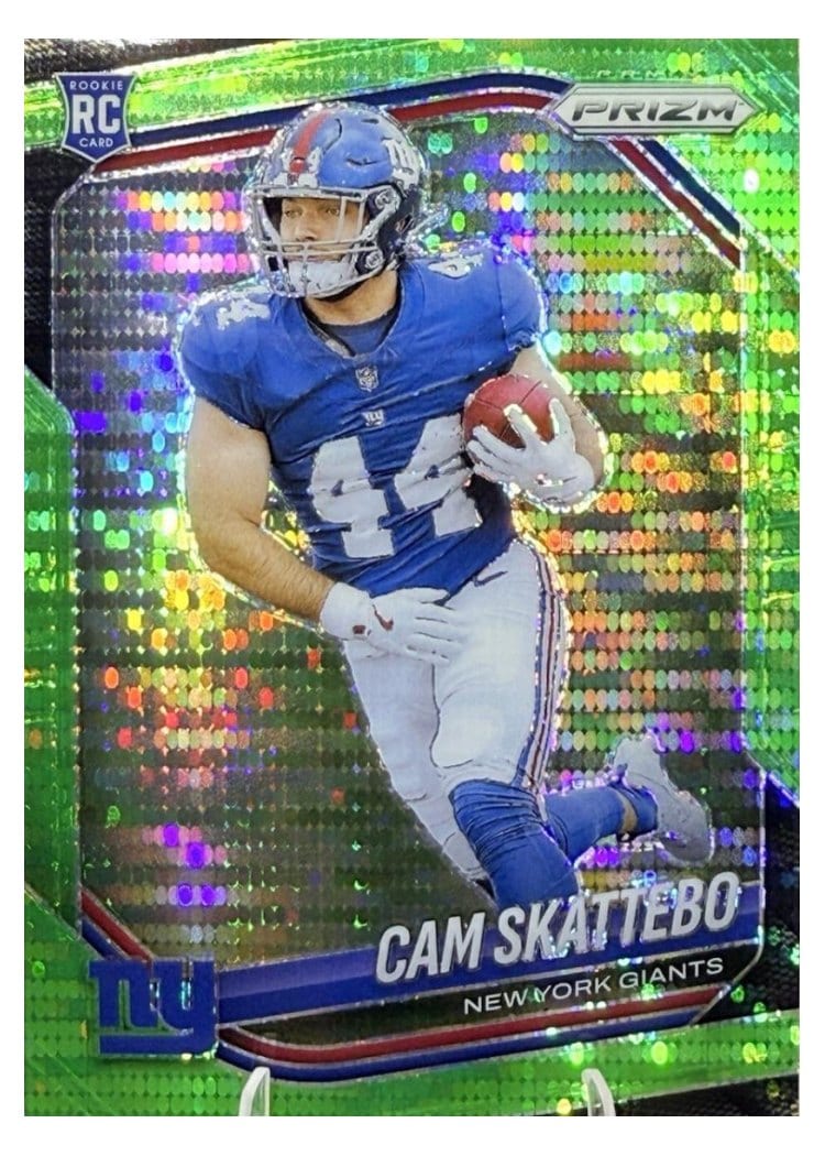 2025 Panini Prizm Base Set Cam Skattebo #363 card