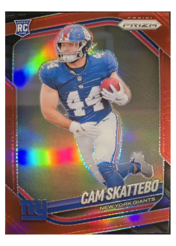 2025 Panini Prizm Base Set Cam Skattebo #363 card