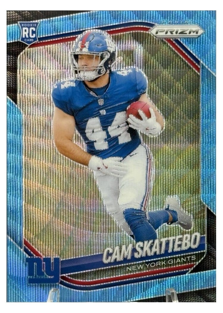 2025 Panini Prizm Base Set Cam Skattebo #363 card