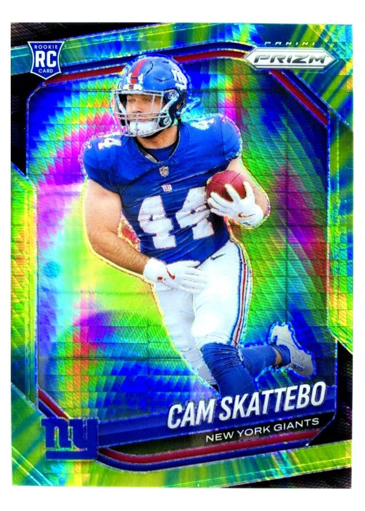 2025 Panini Prizm Base Set Cam Skattebo #363 card