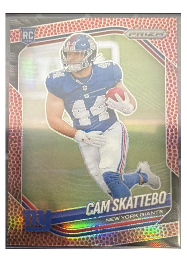 2025 Panini Prizm Base Set Cam Skattebo #363 card
