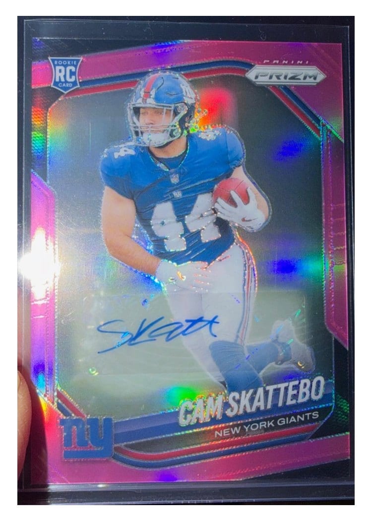 2025 Panini Prizm Base Set Cam Skattebo #363 card