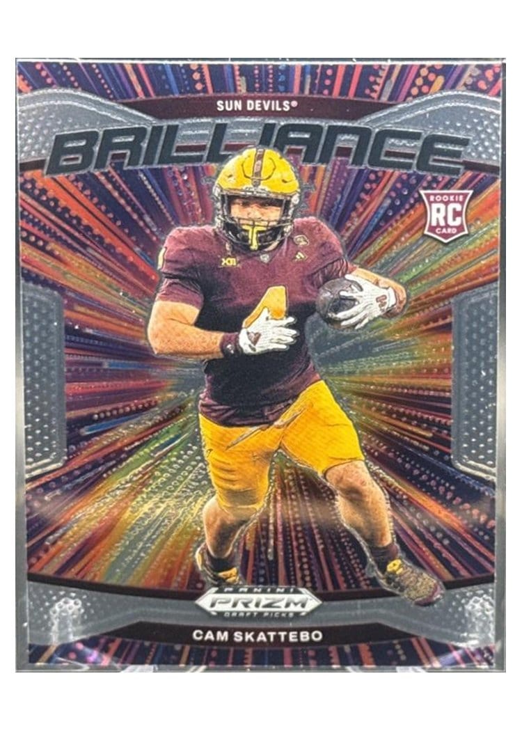 2025 Panini Prizm Draft Picks Brilliance Cam Skattebo #3 card